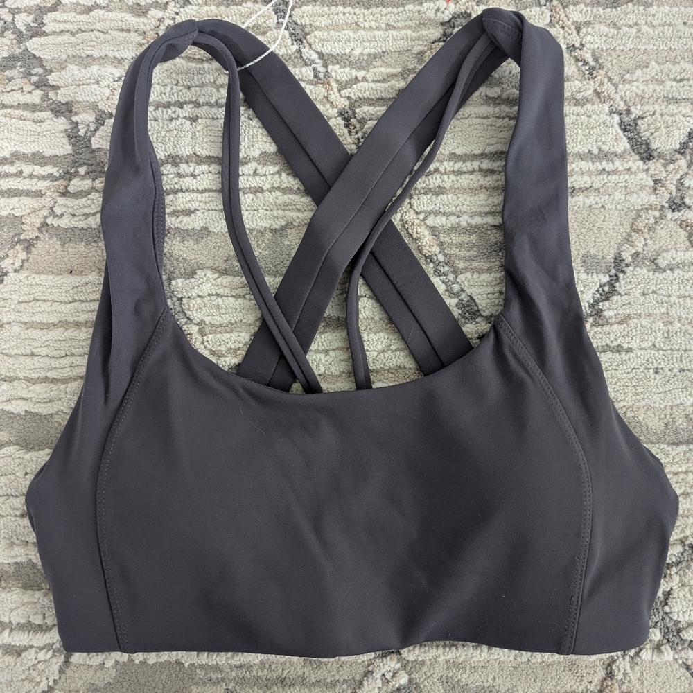 Grey Laki Active Sports Bra Brand New Size Small